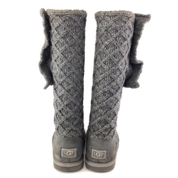 UGG Lattice Cardy Cuffable Knit Tall Winter Boots 7 - Picture 6 of 13